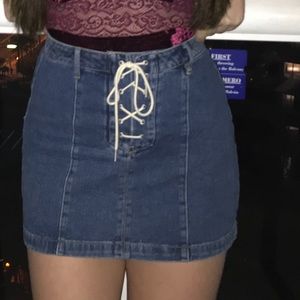 Comfy and cute jean skirt